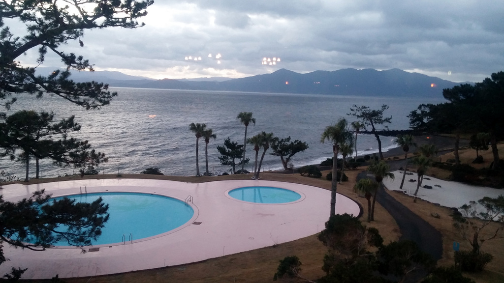 2016년 1월 해외지질답사 - 둘째날 숙소 이와사키 호텔 아침 풍경